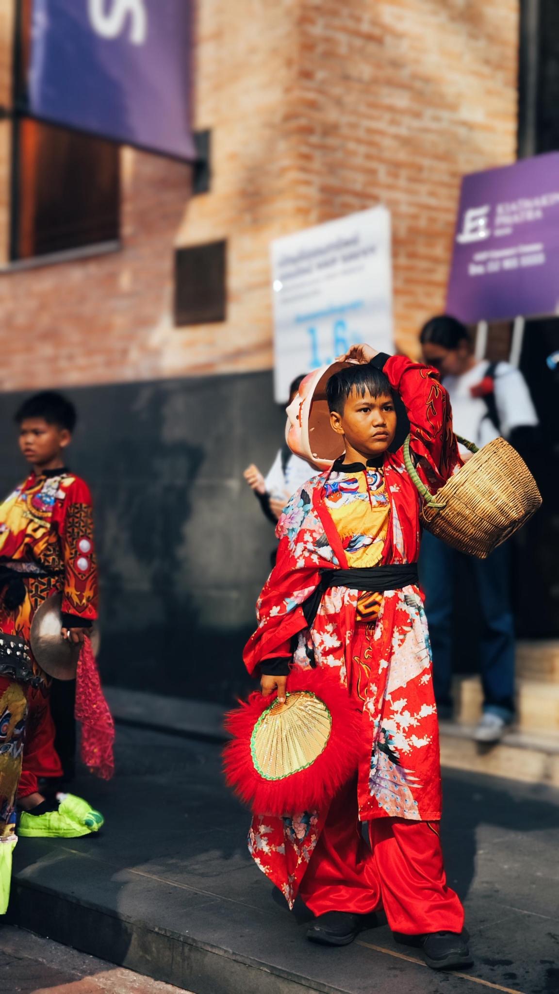 Young Performers in Traditional Attire